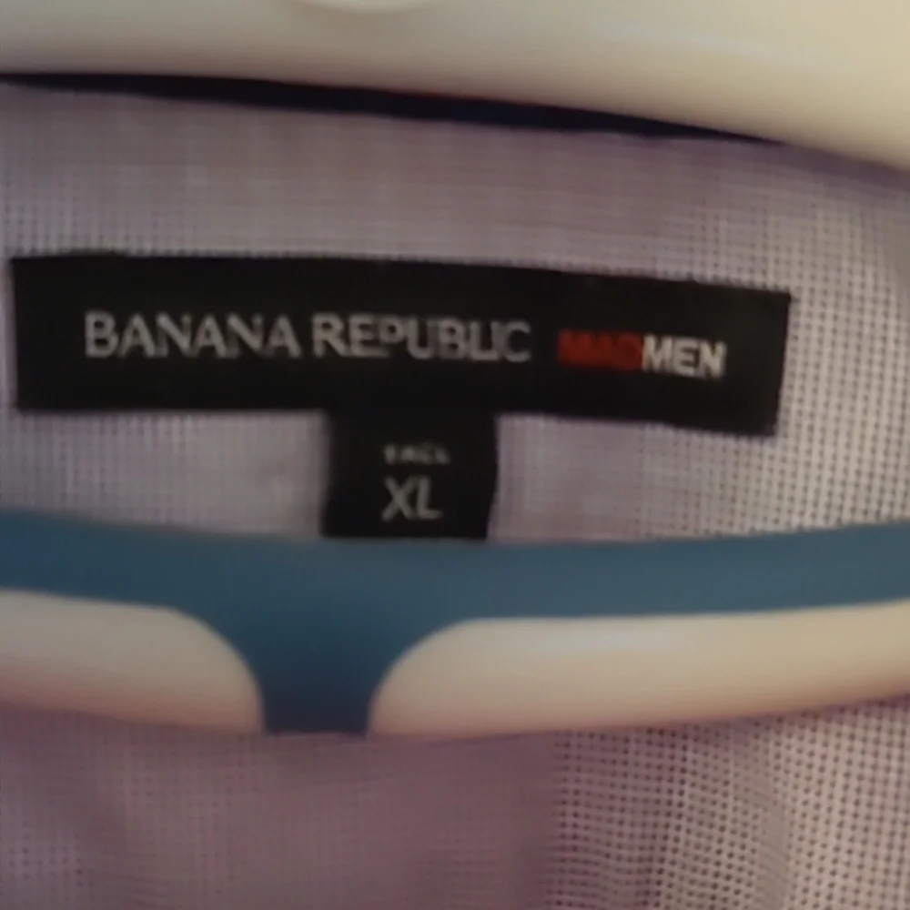 Banana Republic Mad Men ..‎ Long Sleeve . Slim Fit XL